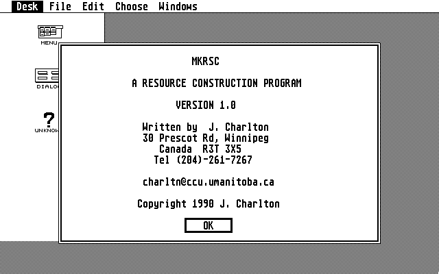 MKRSC - a Resource Construction Program — screenshot 1